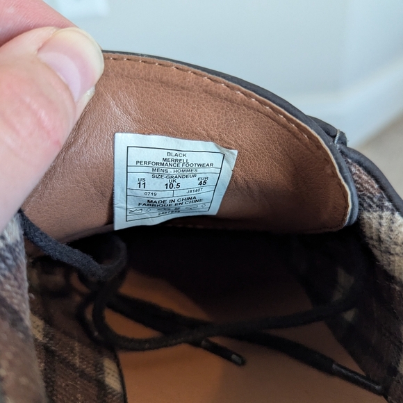 Merrell World X Waterproof Lace Oxford Shoes sz 11 **Has Defect** - Picture 5 of 7